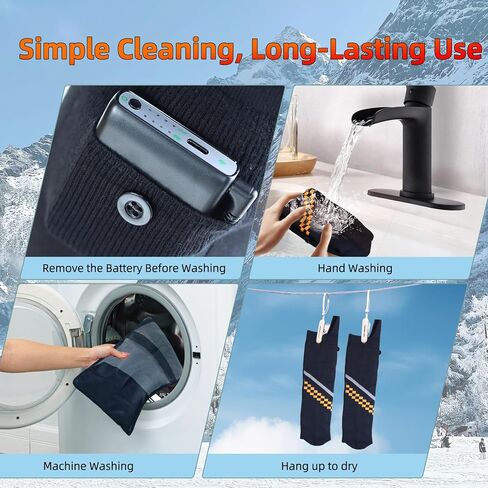Heated Socks 6000mAh with APP Control Electric Thermal Socks Rechargeable Washable Warm Snowboard Sock Foot Warmer with 4 Heating Levels for Men Women Adult Winter Activities Outside Working Camping in Saudi Arabia