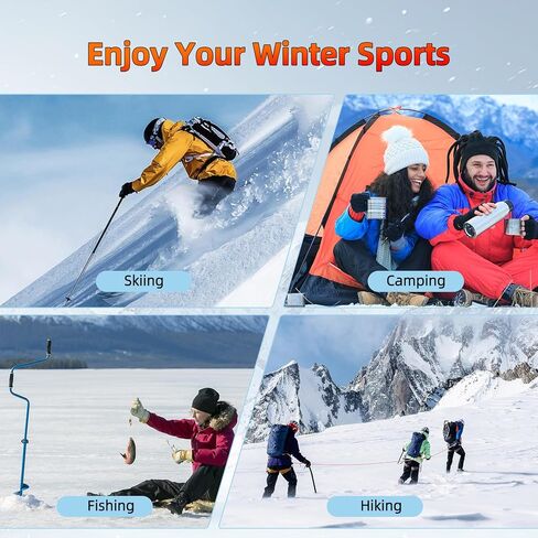 Heated Socks 6000mAh with APP Control Electric Thermal Socks Rechargeable Washable Warm Snowboard Sock Foot Warmer with 4 Heating Levels for Men Women Adult Winter Activities Outside Working Camping in Saudi Arabia