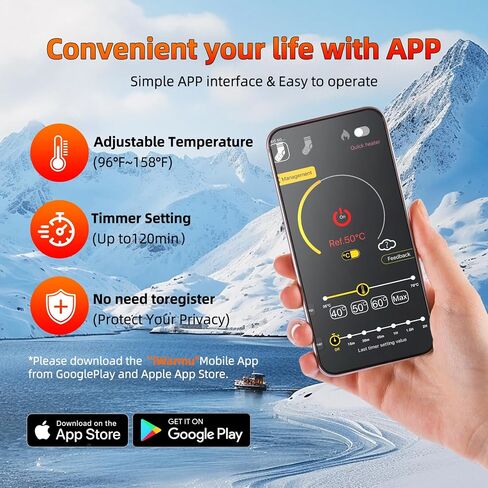 Heated Socks 6000mAh with APP Control Electric Thermal Socks Rechargeable Washable Warm Snowboard Sock Foot Warmer with 4 Heating Levels for Men Women Adult Winter Activities Outside Working Camping in Saudi Arabia