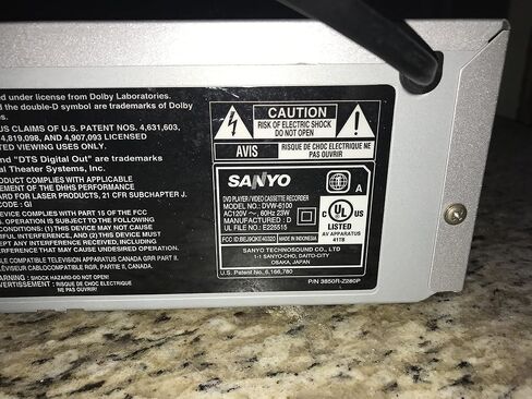 Sanyo DVW6100 TVGuardian DVD player with Built-in 4-HEAD Hi-Fi TV Guardian VCR recorder (Renewed) in Saudi Arabia