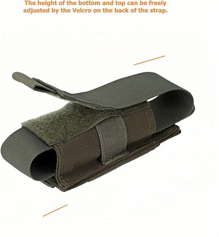 حامل مصباح يدوي تكتيكي، حامل شعلة MOLLE MK4 OC/Mace، حامل علبة رذاذ الفلفل، EDC، حقيبة ضوء فلاش، حقيبة متعددة الأدوات مع حزام ومشبك كبس للواجب/حزام القتال، حقيبة الظهر، صدرية الصدر in Kuwait