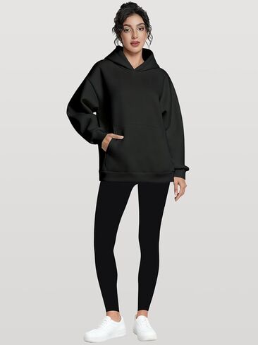 Womens Oversized Hoodies Fleece Hooded Sweatshirts Comfy Sweaters Loose Fit Pullover Fall Winter Clothes in Saudi Arabia