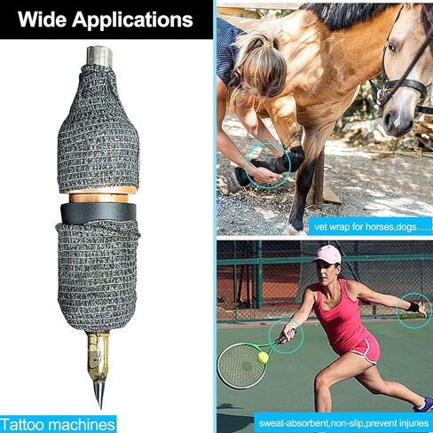 16 حزمة من الضمادات ذاتية اللصق، 2 بوصة × 5 ياردات، غلاف ضمادة متماسكة مطاطية باللون البيج للرياضة، الإسعافات الأولية الطبية، المعصم، التواء الكاحل، التورم واللفائف البيطرية، شريط قبضة in Kuwait