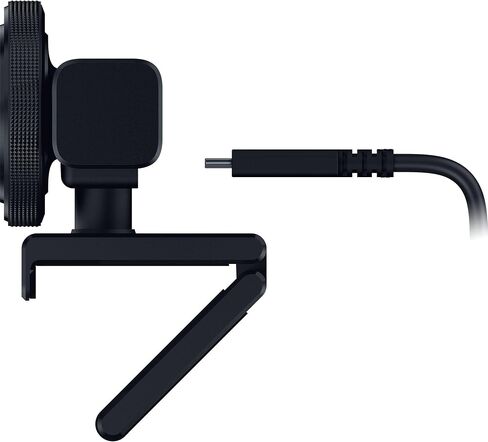 Razer Kiyo V2 Streaming Webcam: 4K 30 FPS, 1080p 60 FPS - AI Powered Auto-Framing - Built-in Microphone - Ultrawide Angle Lens - Privacy Cover - Works with OBS, Xsplit, Discord, Zoom, Teams - Black in Saudi Arabia