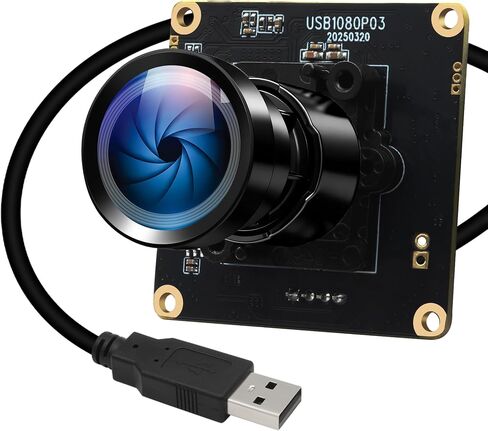 وحدة كاميرا Starvis USB 0.0001Lux فائقة الإضاءة H.264 HDR 1080P وحدة كاميرا ويب أمان مع توصيل وتشغيل عدسة بزاوية واسعة 110 درجة لنظام التشغيل Linux Windows Raspberry Pi in Saudi Arabia