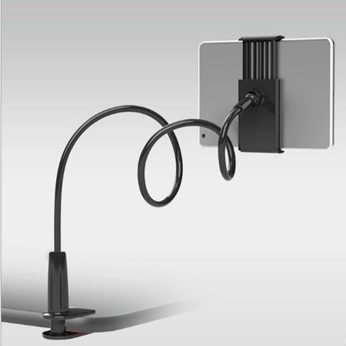 1PC Lengthen 360 Rotating Flexible Long Arms Mobile Phone Holder Desktop Bed Lazy Bracket for Phone Tablet (Black) in Saudi Arabia