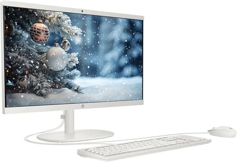 HP 21.5" FHD All-in-One Desktop Computer, 32GB RAM 1TB, Dual-Core Intel Celeron, Windows 11 Pro, Snow White (Renewed) in Saudi Arabia