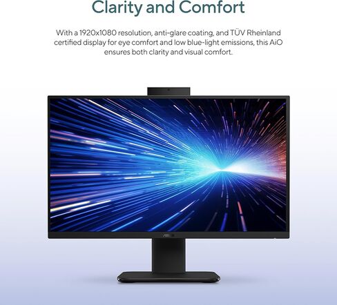 ASUS V470 الكل في واحد، شاشة لمس FHD مضادة للتوهج مقاس 27 بوصة، ذاكرة وصول عشوائي DDR5 سعة 16 جيجابايت، محرك أقراص SSD سعة 1 تيرابايت، معالج Intel® Core™ i5-13420H، نظام التشغيل Windows 11 Home، لوحة مفاتيح سلكية وماوس متضمن، V470VA-MS504T، أسود in Saudi Arabia
