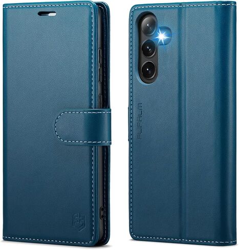 Wallet Case for Samsung Galaxy S25 FE, RFID Blocking Credit Card Holder, PU Leather Folio Flip Kickstand Protective Shockproof Cover for Galaxy S25 FE (Purple) in Saudi Arabia