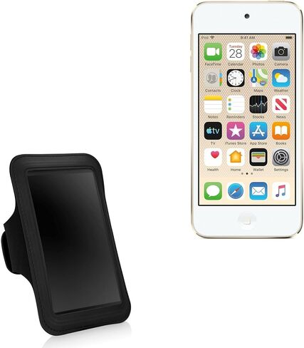حافظة BoxWave متوافقة مع Apple iPod Touch (الجيل السابع 2019) - حزام يد رياضي، حزام يد قابل للتعديل للتمرين والجري - أسود داكن in Saudi Arabia