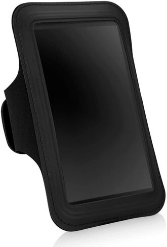 حافظة BoxWave متوافقة مع Apple iPod Touch (الجيل السابع 2019) - حزام يد رياضي، حزام يد قابل للتعديل للتمرين والجري - أسود داكن in Saudi Arabia