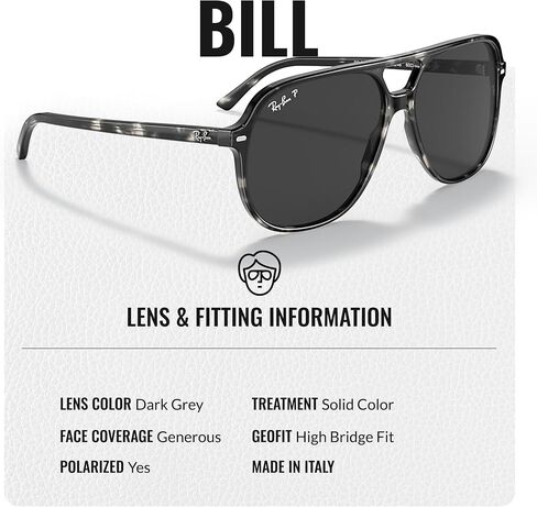 Ray-Ban RB2198 BILL Square Shaped Sunglasses for Men & Women with Official RAYBAN Eyewear Kit in Saudi Arabia