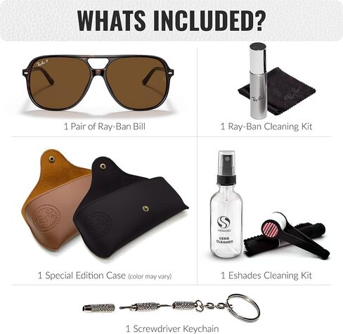 Ray-Ban RB2198 BILL Square Shaped Sunglasses for Men & Women with Official RAYBAN Eyewear Kit in Saudi Arabia