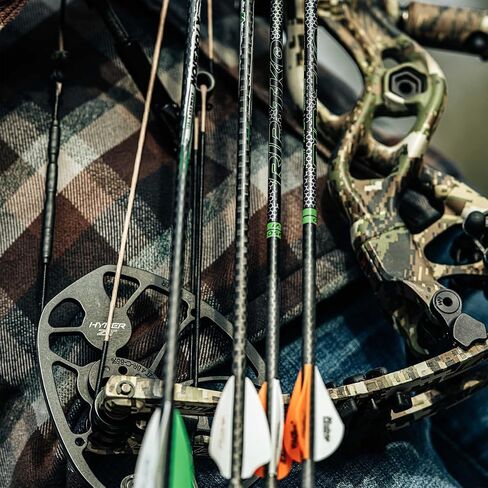 Victory Archery RIP TKO 0.204" 200/250/300/350/400 Spine Small Diameter Carbon Hunting Arrow Vane Fletched 6 Pack in Kuwait