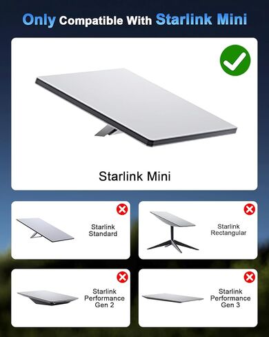 Starlink Mini Magnetic Roof Car Mount, Aluminum Frame with 3.5mm Acrylic Shield – Strong Magnetic Hold, Quick Install, Weatherproof, Hail & UV Resistant, Protective for RV, Truck, SUV, Boat – Black in Kuwait