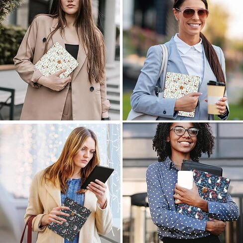 حقيبة Kindle Sleeve مقاس 6-7 بوصة لـ Kindle Paperwhite 2024 مقاس 6-7 بوصة، وKindle 2024/2022 مقاس 6 بوصة، Colorsoft، Oasis، حافظة مغلف مبطنة بالقطن مع طباعة أنيقة لمعظم أجهزة القراءة الإلكترونية، أسود in Saudi Arabia