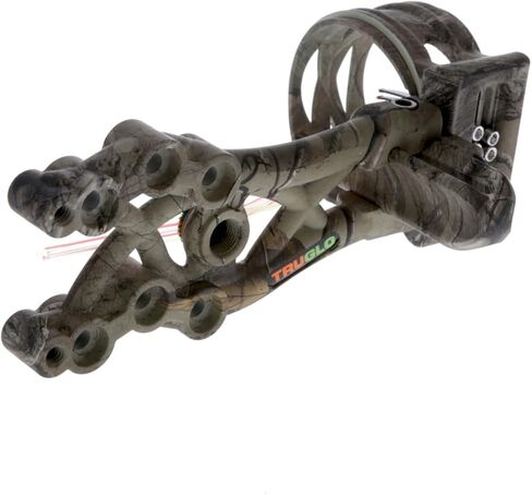 TruGlo Carbon Xtreme 5-Pin Highly-Visible Durable Ultra-Lightweight Carbon Composite Archery Bow Sight with Large Circular Field of View - Adjustable for Right & Left-Hand Shooters in Saudi Arabia