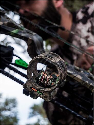 TruGlo Carbon Xtreme 5-Pin Highly-Visible Durable Ultra-Lightweight Carbon Composite Archery Bow Sight with Large Circular Field of View - Adjustable for Right & Left-Hand Shooters in Saudi Arabia