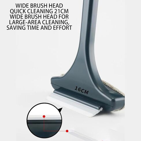 Window Screen Cleaning Brush | Household Glass Cleaning Brush | Mirror Scrubber for Bedroom Bathroom, 2-in-1 Screen Cleaner Tool in Saudi Arabia