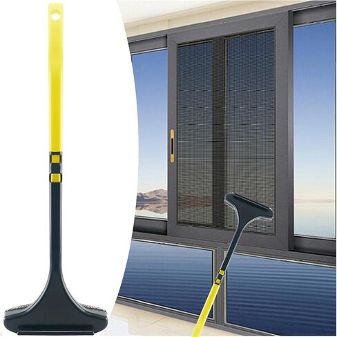 Window Screen Cleaning Brush | Household Glass Cleaning Brush | Mirror Scrubber for Bedroom Bathroom, 2-in-1 Screen Cleaner Tool in Saudi Arabia