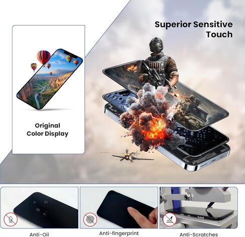 استبدال شاشة iPhone 12/12 PRO، شاشة LCD تعمل باللمس ثلاثية الأبعاد مقاس 6.1 بوصة، طقم إصلاح عالي الدقة بالكامل Genverdix، مجموعة محول رقمي مع مجموعة أدوات، واقي شاشة من الزجاج المقسى، لاصق إطار مقاوم للماء in Saudi Arabia