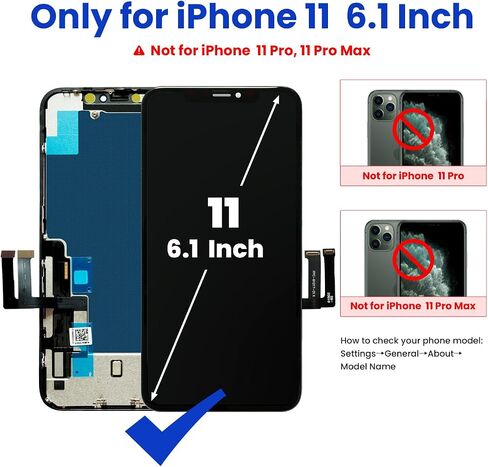 استبدال شاشة iPhone 12/12 PRO، شاشة LCD تعمل باللمس ثلاثية الأبعاد مقاس 6.1 بوصة، طقم إصلاح عالي الدقة بالكامل Genverdix، مجموعة محول رقمي مع مجموعة أدوات، واقي شاشة من الزجاج المقسى، لاصق إطار مقاوم للماء in Saudi Arabia