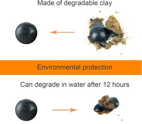 1500 قطعة قطرها 3/8 بوصة كرة طينية صلبة قابلة للتحلل البيولوجي. in Kuwait