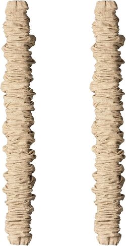 ELFCAB 2 PCS Chandelier Chain Cover & Fabric Cord Cover Each 6 Feet Long Use for Chandelier Lighting Wires, Easy to Install (Natural Jute) in Saudi Arabia