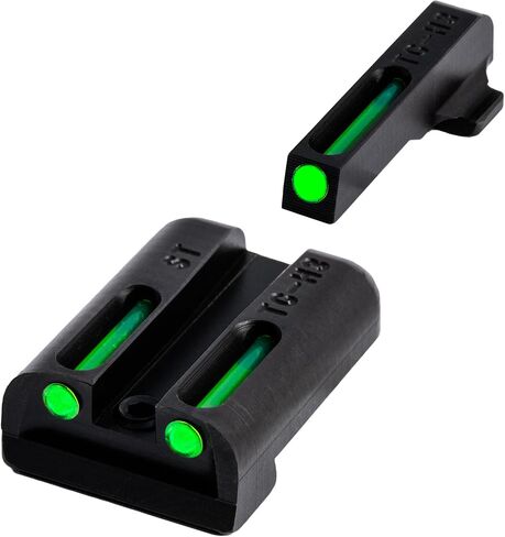 TRUGLO TFO Tritium & Fiber-Optic Handgun Sight, Durable Compact High-Visible Front & Rear Night Sight Set, Compatible with Sig Sauer Handguns in Kuwait