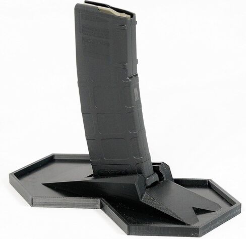 عرض/حامل بندقية طراز Mag Mount AR 15 - تصميم تكتيكي آمن وأنيق - صنع في الولايات المتحدة الأمريكية - تعتيم 5.56 الناتو / .223/300. SBR، مخزن المسدس والبندقية (TMR) - 2A in Saudi Arabia