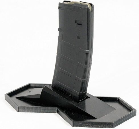 عرض/حامل بندقية طراز Mag Mount AR 15 - تصميم تكتيكي آمن وأنيق - صنع في الولايات المتحدة الأمريكية - تعتيم 5.56 الناتو / .223/300. SBR، مخزن المسدس والبندقية (TMR) - 2A in Saudi Arabia
