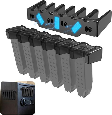 حامل المجلات لـ Glok 17 19 22 23 26 31 32 33 34 | مكدسات واحدة | Pmags، ملحقات آمنة للأسلحة، حامل تخزين Mag، ملحق مجلة مناسب لملحقات Glok 17 19 in Kuwait