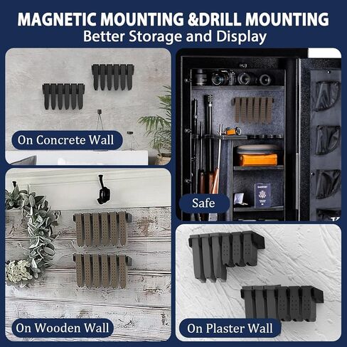 حامل المجلات لـ Glok 17 19 22 23 26 31 32 33 34 | مكدسات واحدة | Pmags، ملحقات آمنة للأسلحة، حامل تخزين Mag، ملحق مجلة مناسب لملحقات Glok 17 19 in Kuwait