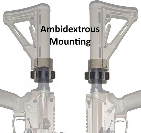 حامل تخزين البندقية الأصلي على الحائط من Hammy3DPrints AR Buffer Tube - متوافق مع AR 9/10/15 والمزيد in Kuwait