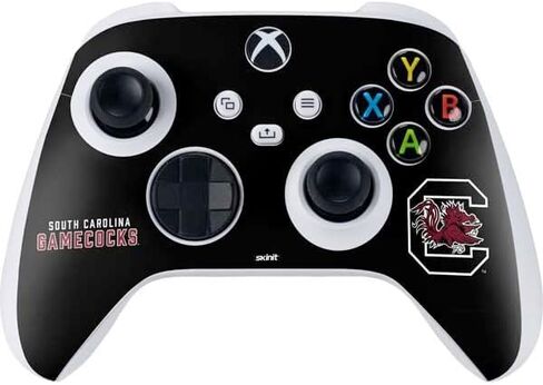 غلاف Skinit المخصص للألعاب متوافق مع وحدة تحكم Xbox Series S - تصميم أسود مرخص رسميًا من جامعة كارولينا الجنوبية in Saudi Arabia
