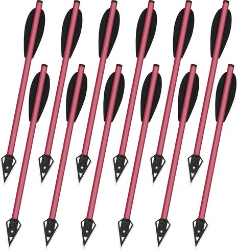 Mini Crossbow Bolts Aluminium Crossbow Arrows 6.3" Sharp Broadhead Tips Hunting Arrows for 50-80lbs Mini Crossbow Archery Pistol-Hunting Shooting Target Practice in Saudi Arabia