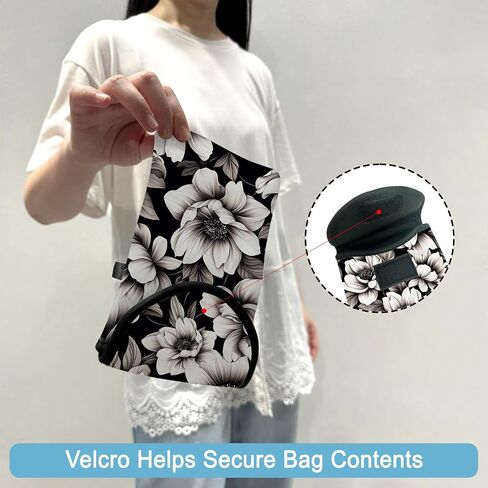 النيوبرين الهاتف الخليوي كم الحقيبة حقيبة مع حزام Crossbody الرقبة الحبل للنساء 7.5 × 4.3 في الزهور الملونة in Saudi Arabia