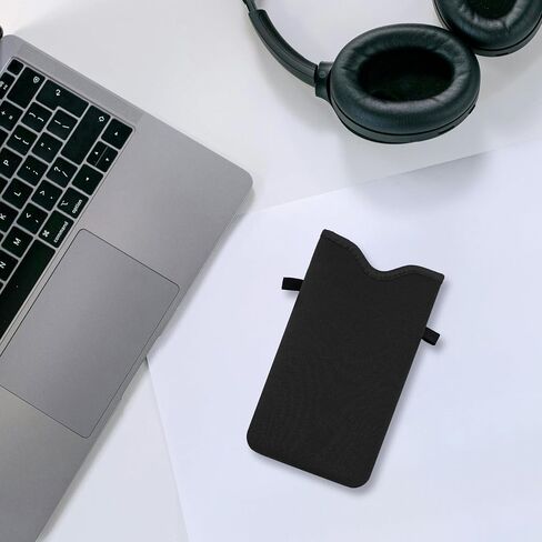 HAQuke Men Women Phone Sleeve Pouch Case Bag with Crossbody Strap/Neck Lanyard for iPhone 17/16/15 Pro Max, Air, 16/15 Plus, 16e; Black in Saudi Arabia
