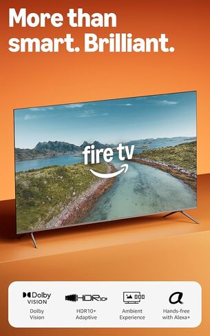 Amazon Fire TV 55" Omni QLED Series (newest model), 4K Ultra HD smart TV, HDR10+, Dolby Vision, Dolby Audio, quad-core processor, hands-free with Alexa in Saudi Arabia