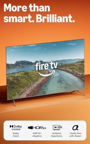 Amazon Fire TV 55" Omni QLED Series (newest model), 4K Ultra HD smart TV, HDR10+, Dolby Vision, Dolby Audio, quad-core processor, hands-free with Alexa in Saudi Arabia