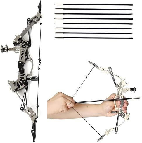 Compound Bow and Arrow Set, Right/Left Handed for Target Shooting Hunting Games Archery Bow Set Gift in Saudi Arabia