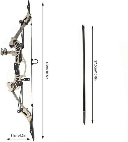 Compound Bow and Arrow Set, Right/Left Handed for Target Shooting Hunting Games Archery Bow Set Gift in Saudi Arabia
