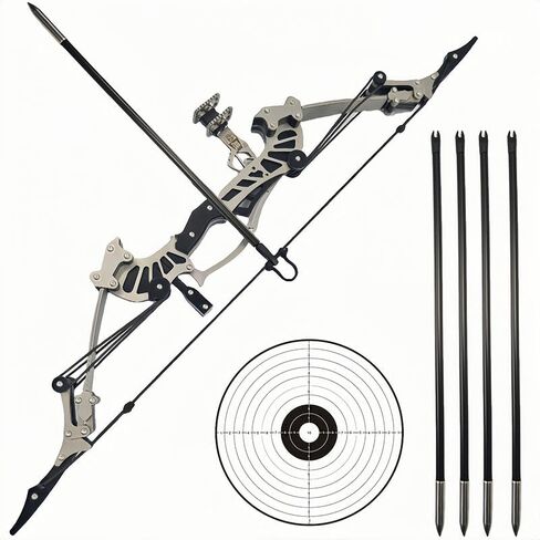 Compound Bow and Arrow Set, Right/Left Handed for Target Shooting Hunting Games Archery Bow Set Gift in Saudi Arabia