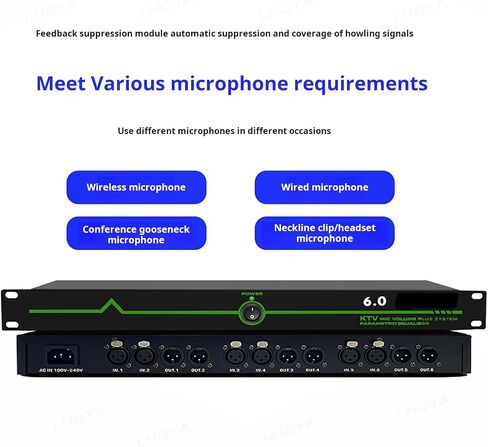 6-In-6-Out مثبط ردود الفعل الاحترافية - الاحتفاظ بـ 12 قطعة Hi-Fi و 5 مستويات رقمية مضادة للعواء، مثالية لغرفة الموسيقى والاستوديو والأداء المباشر in Saudi Arabia