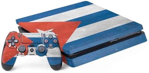 Skinit Decal Gaming Skin Compatible with PS4 Slim Bundle - Mexico Flag Design in Saudi Arabia