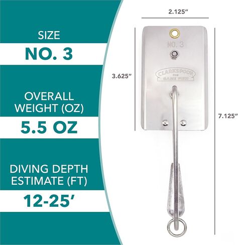 Clarkspoon Fishing Planer - Multiple Sizes - Braced Design Size 2-10-20' in Saudi Arabia