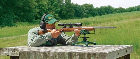 Caldwell The Rock Front Shooting Rest with Adjustable Elevation, Recoil Reducing, Interchangeable Feet, for Range, Hunting, Shooting, and Outdoors in Saudi Arabia