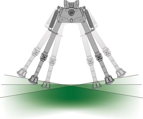 Caldwell XLA Pivot Bipod with Adjustable Notched Legs and Slim Folding Design for Easy Transport, Rifle Stability, and Target Shooting in Saudi Arabia