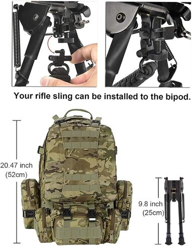 CVLIFE Rifle Bipod, 9-13 Inches, for Hunting & Shooting in Saudi Arabia