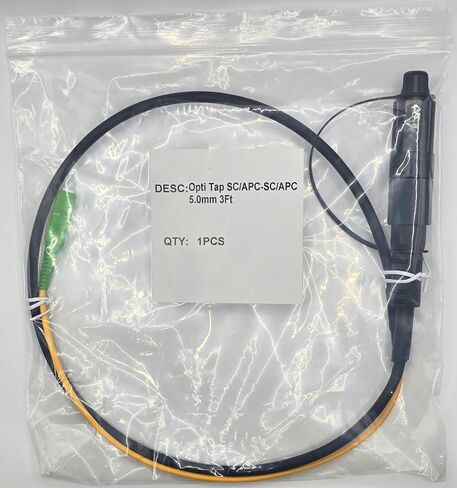 كابل تصحيح الألياف Opti Tap، 0.3M (1FT)، Simplex SMF(G.657.A2)، Opti-Tap SC/APC إلى SC/APC فردي مع سترة LSZH مقاس 5.0 مم، 2M، كابل اختبار in Saudi Arabia